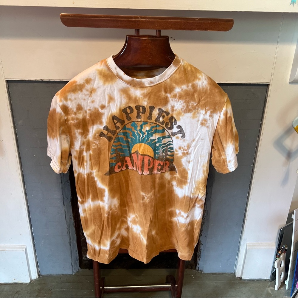 Fifth Sun Tan and White Tie-Dye T-Shirt
